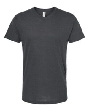 HEATHER CHARCOAL Tultex 207 poly-rich v-neck t-shirt