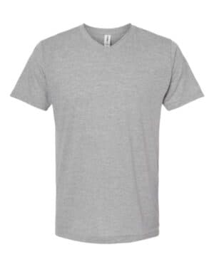 HEATHER GREY Tultex 207 poly-rich v-neck t-shirt