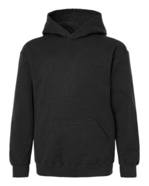 BLACK Tultex 320Y youth hooded sweatshirt
