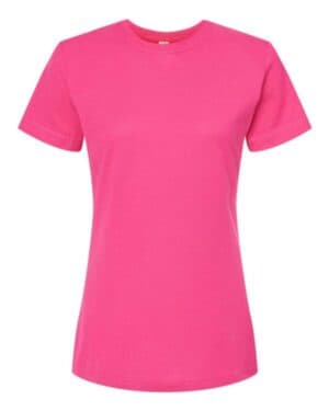 FUCHSIA Tultex 216 women's fine jersey classic fit t-shirt
