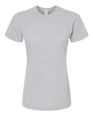 HEATHER GREY Tultex 216 women's fine jersey classic fit t-shirt