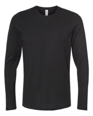 BLACK Tultex 591 premium cotton long sleeve t-shirt