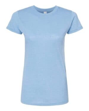 HEATHER ATHLETIC BLUE Tultex 240 women's poly-rich t-shirt