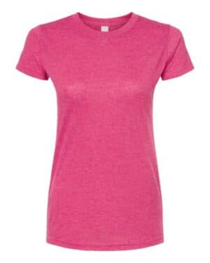HEATHER FUCHSIA Tultex 240 women's poly-rich t-shirt