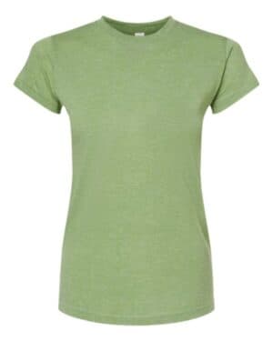 HEATHER GREEN Tultex 240 women's poly-rich t-shirt