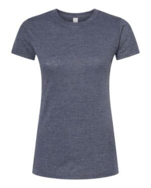 HEATHER NAVY Tultex 240 women's poly-rich t-shirt