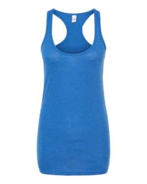 HEATHER ROYAL Tultex 190 women's poly-rich racerback tank top