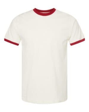 Tultex 246 fine jersey ringer t-shirt