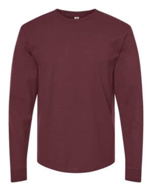 BURGUNDY Tultex 291 heavyweight jersey long sleeve t-shirt