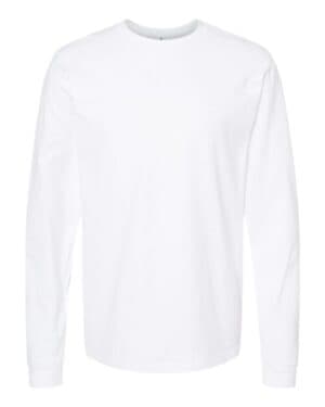 WHITE Tultex 291 heavyweight jersey long sleeve t-shirt