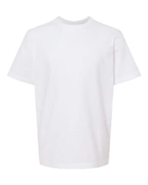 WHITE Tultex 295 youth heavyweight jersey t-shirt