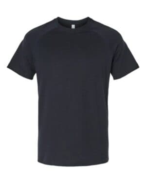 SOLID BLACK BLEND Bella canvas 3201 heather cvc raglan tee