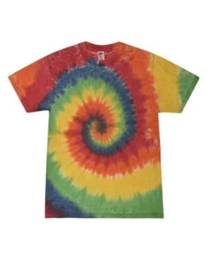 RAINBOW Colortone 1090 festival tie-dyed burnout t-shirt