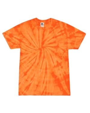 SPIDER ORANGE Colortone 1000Y youth multi-color tie-dyed t-shirt
