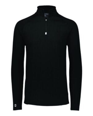 BLACK 222553 3d regulate lightweight quarter-zip pullover