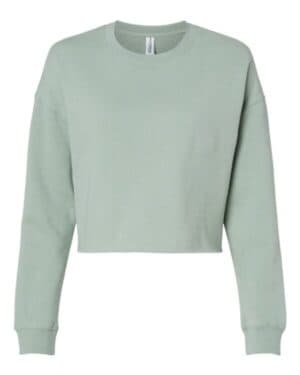 SAGE AFX24CRP women's lightweight crop crewneck sweatshirt