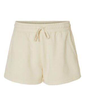 PRM20SRT womens lightweight california wave wash fleece shorts