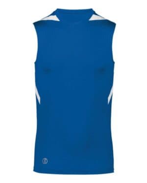 ROYAL/ WHITE Holloway 221037 pr max compression jersey