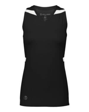 BLACK/ WHITE 221337 women's pr max compression racerback jersey