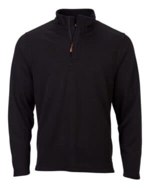 BLACK Boxercraft BM5201 sullivan quarter-zip pullover