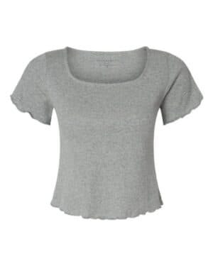 OXFORD HEATHER Boxercraft BW2403 women's baby rib t-shirt