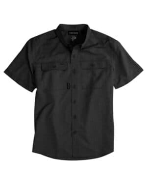CHARCOAL Dri duck 4445 crossroad woven short sleeve shirt