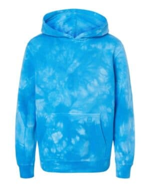 PRM1500TD youth midweight tie-dyed hooded sweatshirt