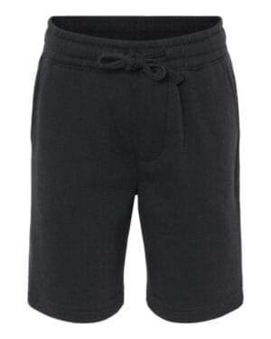 BLACK PRM16SRT youth lightweight special blend fleece shorts
