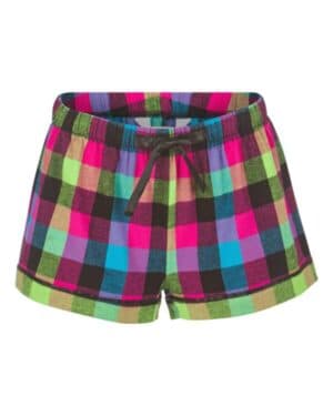 NEON BUFFALO Boxercraft BW6501 women's flannel shorts