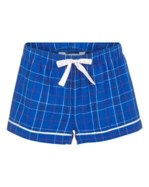 ROYAL FIELD DAY PLAID Boxercraft BW6501 women's flannel shorts