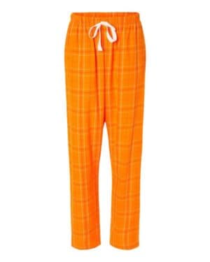 ORANGE FIELD DAY PLAID Boxercraft BW6620 women's haley flannel pants