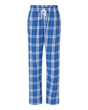 ROYAL/ SILVER Boxercraft BW6620 women's haley flannel pants