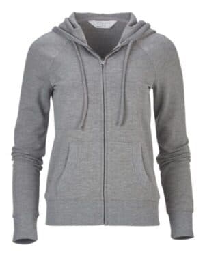 OXFORD HEATHER BW5201 women's dream fleece full-zip hooded sweatshirt