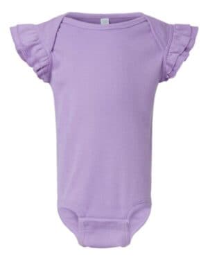 Rabbit skins 4439 infant flutter sleeve baby rib bodysuit