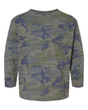 VINTAGE CAMO Rabbit skins 3302 toddler fine jersey long sleeve tee