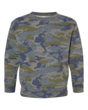 VINTAGE CAMO Rabbit skins 3317 toddler fleece crewneck sweatshirt