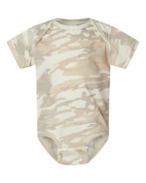 NATURAL CAMO Rabbit skins 4424 infant fine jersey bodysuit