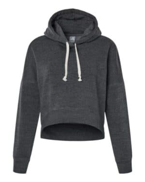 J america 8853 women's crop hooded sweatshirt