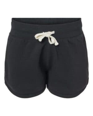 BLACK SOLID J america 8856 women's fleece shorts