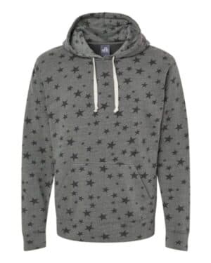 SMOKE STARS TRIBLEND J america 8871 triblend fleece hooded sweatshirt