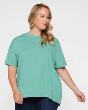 Lat 3519 women's hi-lo tee