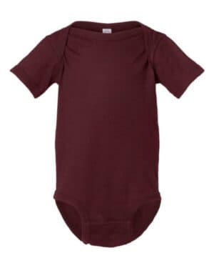 MAROON Rabbit skins 4424 infant fine jersey bodysuit