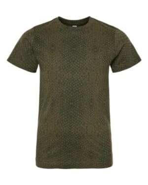 GREEN REPTILE Lat 6101 youth fine jersey tee