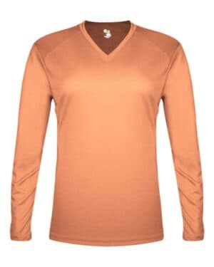 PEACH Badger 4964 women's tri-blend long sleeve t-shirt