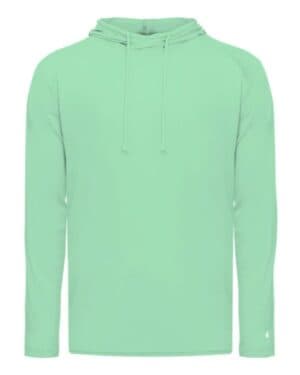 MINT 4905 tri-blend surplice hooded long sleeve t-shirt