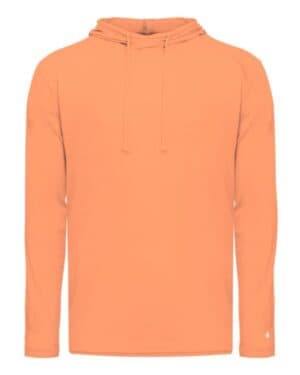 PEACH 4905 tri-blend surplice hooded long sleeve t-shirt