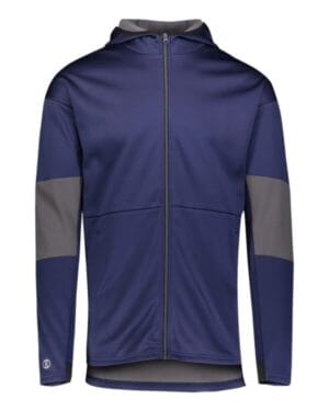 NAVY/ CARBON 229537 storm dfend sof-stretch hooded full-zip jacket
