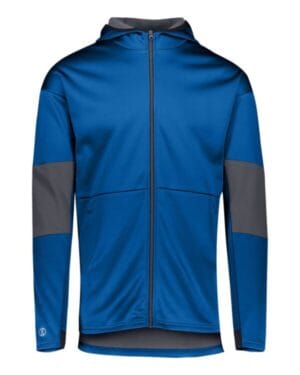 ROYAL/ CARBON 229537 storm dfend sof-stretch hooded full-zip jacket