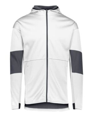 WHITE PRINT/ CARBON 229537 storm dfend sof-stretch hooded full-zip jacket