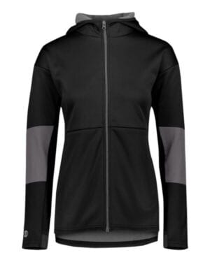 BLACK/ CARBON 229737 storm dfend women's sof-stretch hooded full-zip jacket